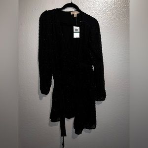New Michael Kors, large black dress